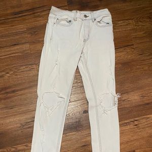 White Jeans with holes